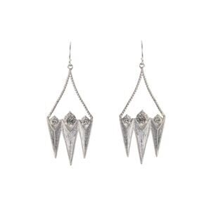 VIRGINS SAINTS & ANGELS VSA Electra Rays Hook Earrings in Silver
